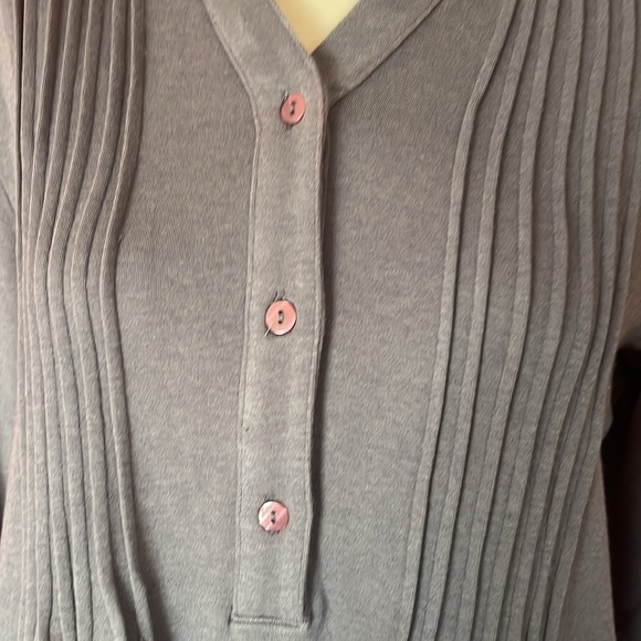 BNWOT Sahalie super soft long sleeve gray top - Picture 2 of 15